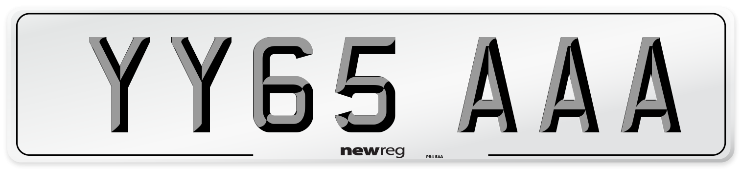 YY65 AAA Number Plate from New Reg